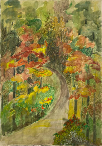 Untitled (Road through Trees in Autumn)