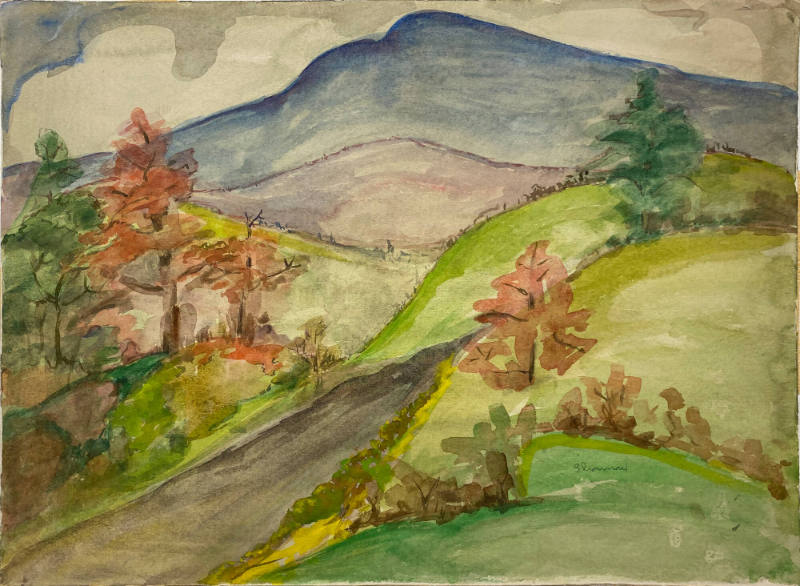 Untitled (Road through Hills in the Fall)