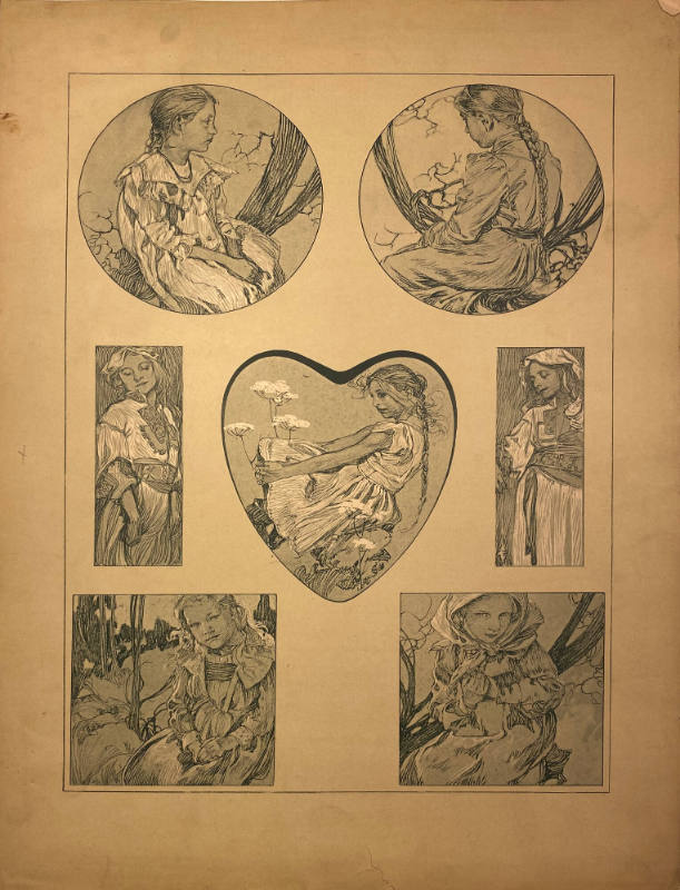 Figures decoratives, Plate 28