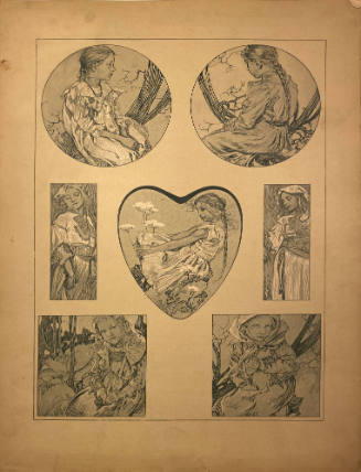 Figures decoratives, Plate 28