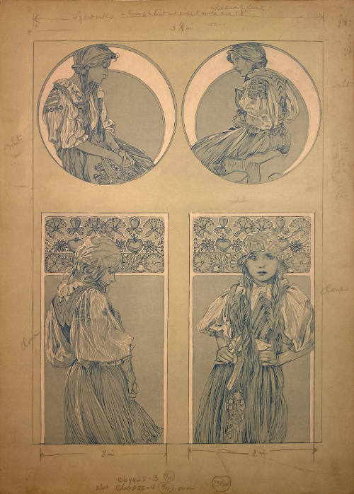 Figures decoratives, Plate 6