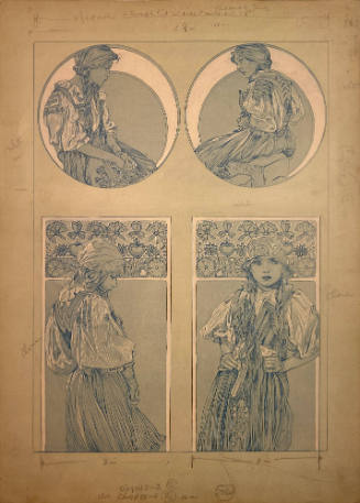 Figures decoratives, Plate 6