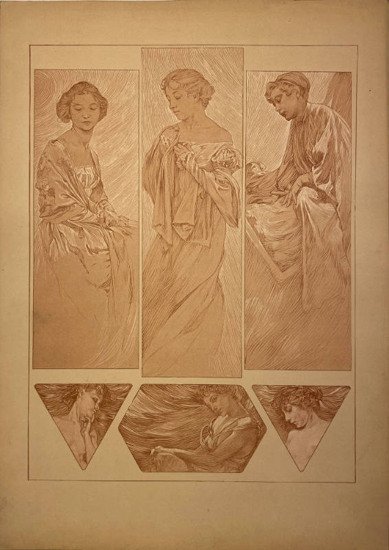Figures decoratives, Plate 7