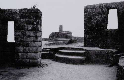 Shrine of Intihuatana, Machu Picchu, Peru