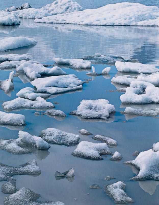 Ice in Glacial Lake, Fjallsarlon, South Coast, Iceland