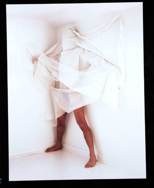 Untitled (Male figure with white fabric)