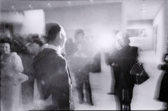 Andy Warhol and Jasper Johns at the inaugural exhibit in Corpus Christi
