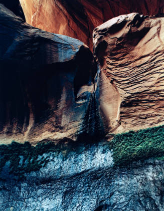 Waterfall and Wet Wall, Cathedral in the Desert, Escalante Basin, Glen Canyon, Utah