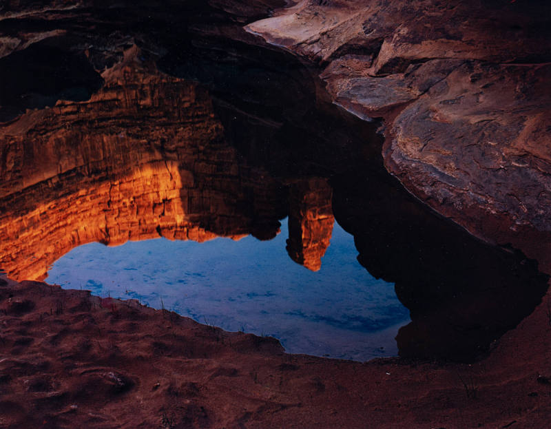 Pool and Reflection, Grand Gulch, Glen Canyon, Utah