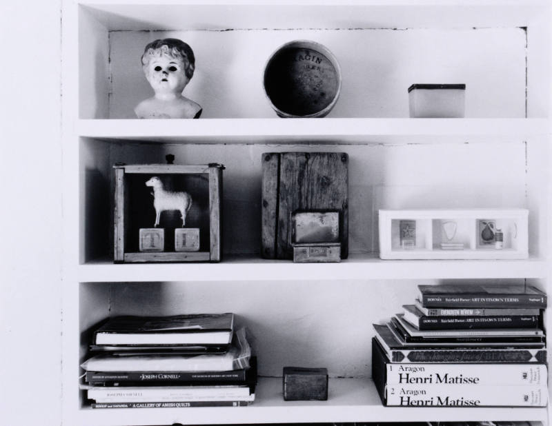 Aline Porter's Bookshelves, Tesuque, New Mexico