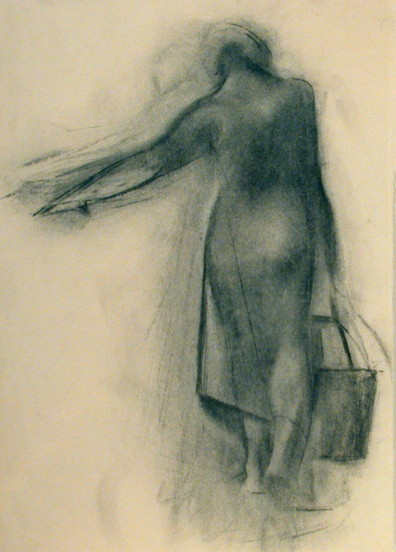 Spanish Woman with Bucket