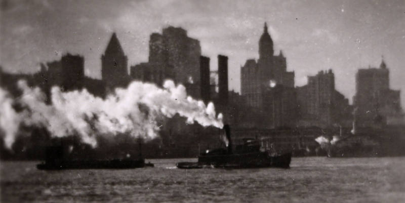 Tug and New York Skyline