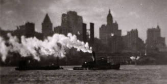 Tug and New York Skyline
