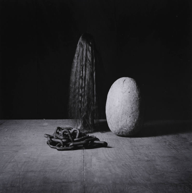 Hair, Rock and Chair (Still Life)