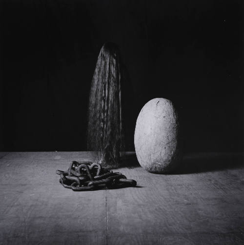 Hair, Rock and Chair (Still Life)