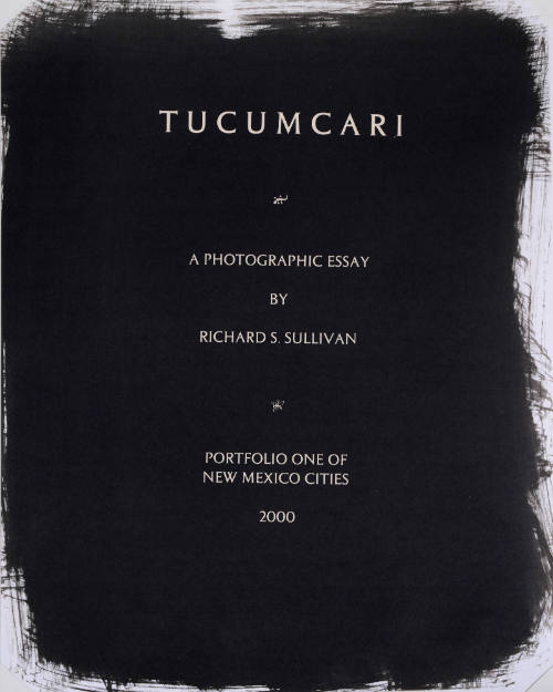 Title Page from the portfolio "Tucumcari"