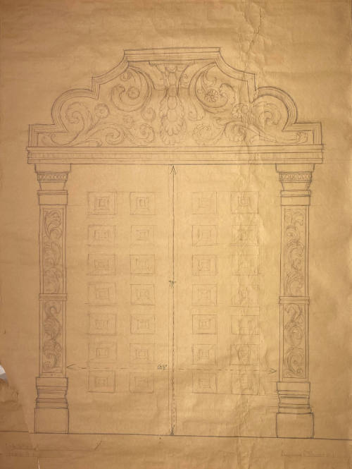 Untitled (Drawing for a doorway)