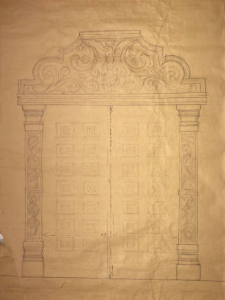 Untitled (Drawing for a doorway)
