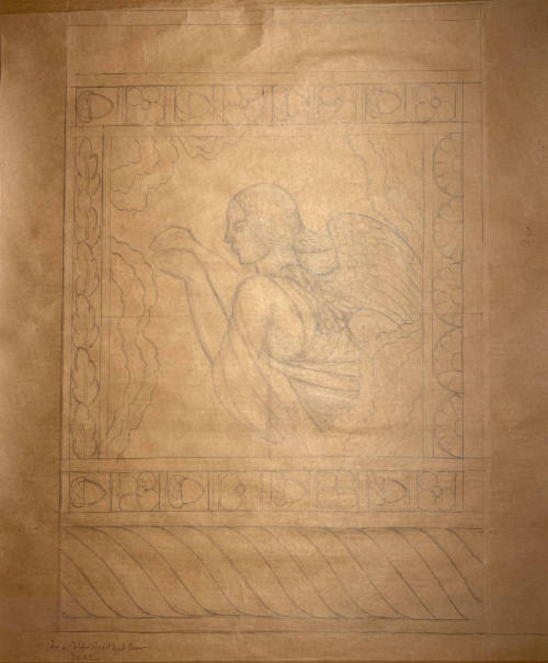 Plan for Detail of Penrose Reredos (No. 4 Upper Right Hand Corner)