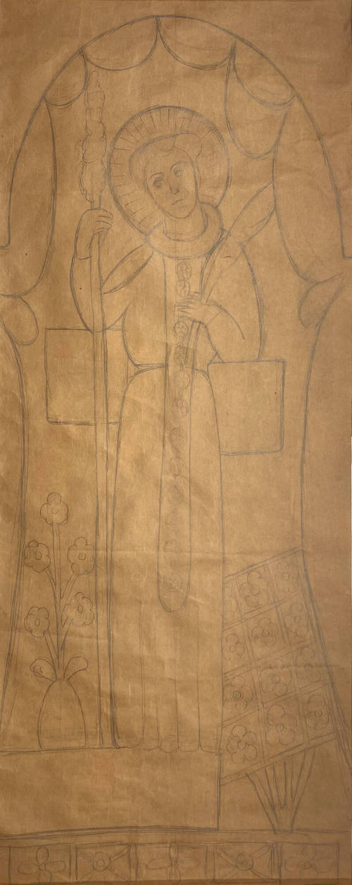 Plan for Detail of Taylor Memorial Chapel Reredos