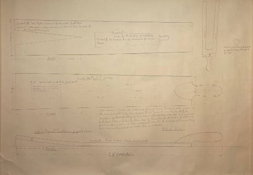 Untitled (Drawings to patent a paddle)