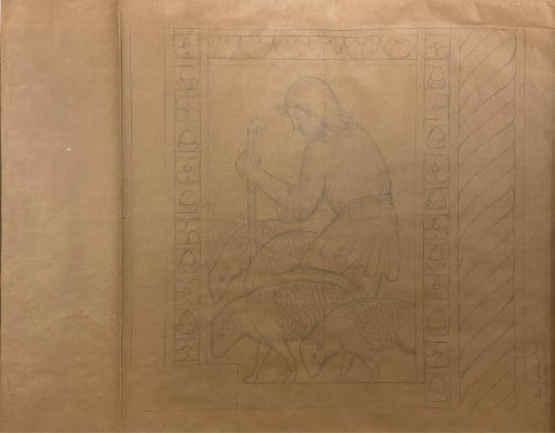 Plan for Detail of Penrose Reredos (Center Right Hand Panel)