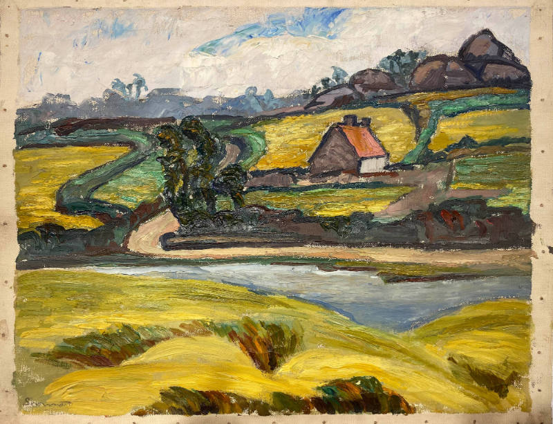 Untitled Landscape (House by a River)