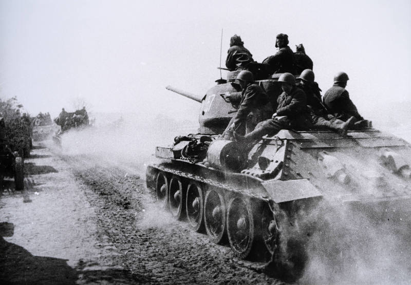 On the road to Berlin, April 1945