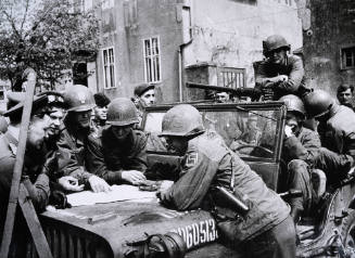 Soviet/American on Elba, Apr. 1945