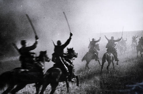 Cavaliers with sabres