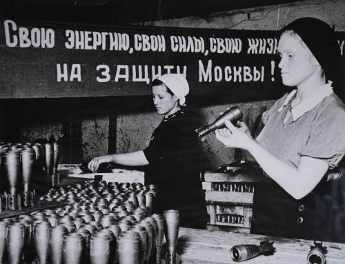 Women checking munitions