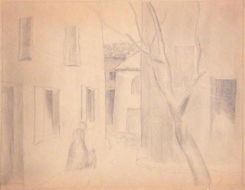 Untitled (French street scene)