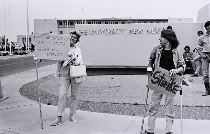 Untitled (Striker and Counter-Demonstrator)