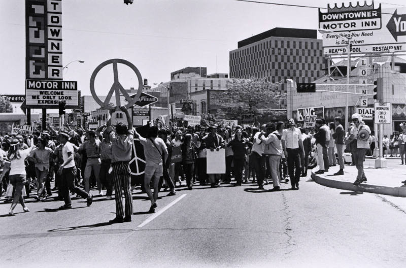 Downtown Protest March