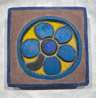 Untitled Keenstone Relief (Flower Tile)