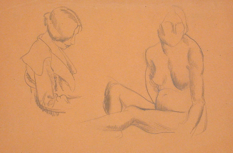 Untitled (French women and nude)