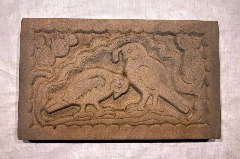 Eugenie F. Shonnard, Untitled Relief (Two Quails), n.d., stone, 12 x 19 7/8 x 1 7/8 in. Collect…