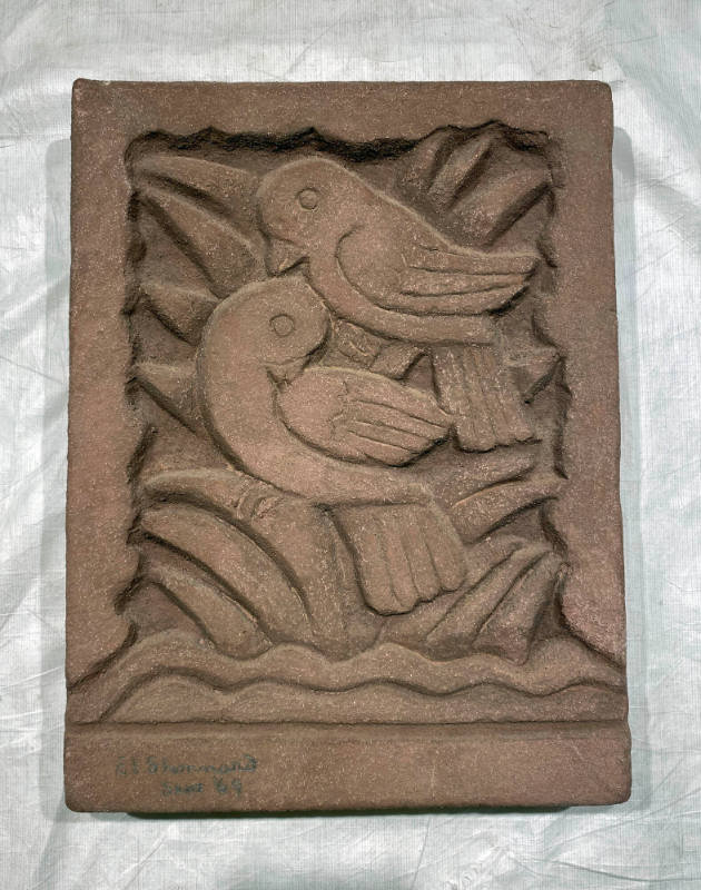 Untitled Keenstone Relief (Two Small Birds)