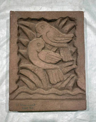 Untitled Keenstone Relief (Two Small Birds)