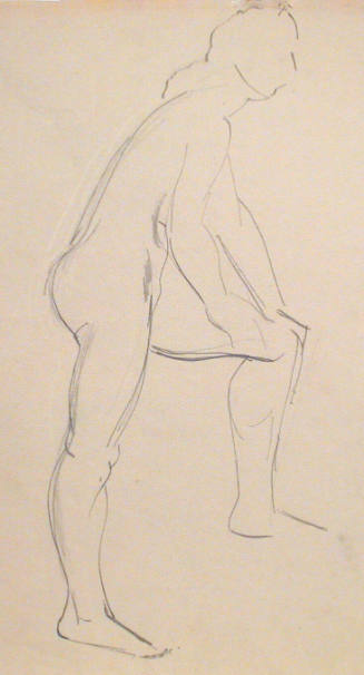 Untitled (Contour drawings of female nude)