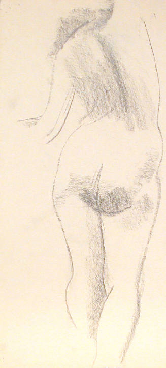 Untitled (standing nude, rear view)