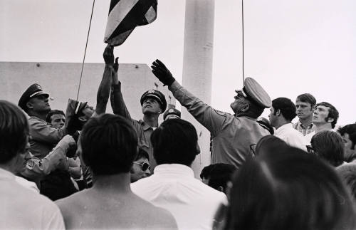 Untitled (Raising the American Flag)