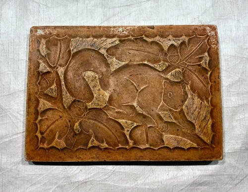 Untitled (Plaster Mold of Squirrel Relief)