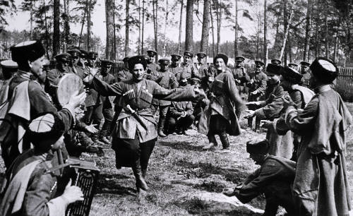 Tersk Cossacks at leisure, April 1937