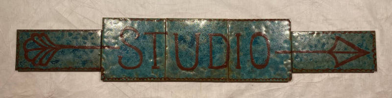 Studio Directional Tile Sign