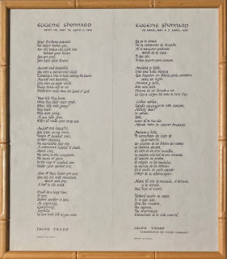 Eugenie Shonnard Eulogy (1886-1978)