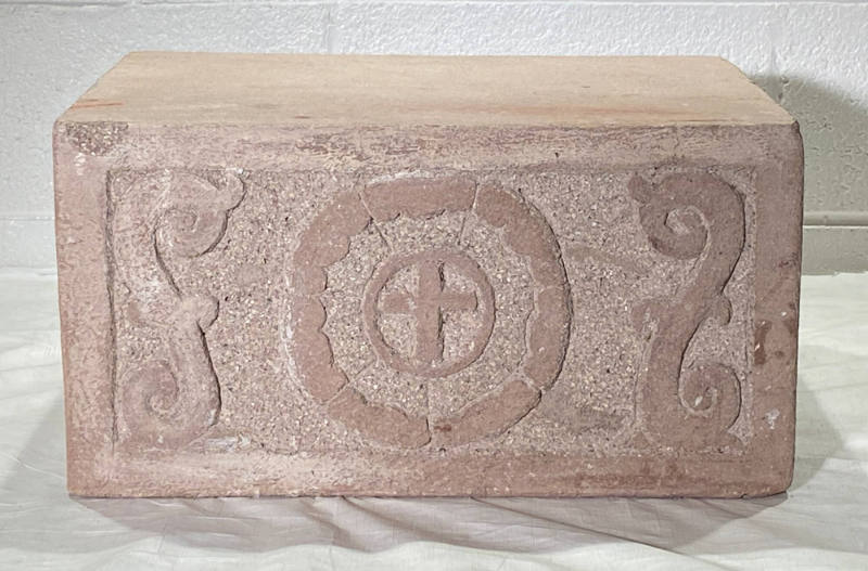 Untitled (base for La Conquistadora relief in Rosario Chapel)