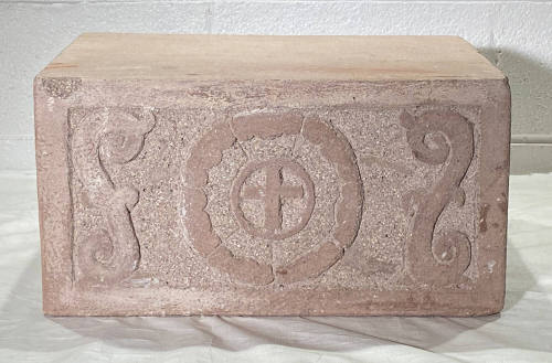 Untitled (base for La Conquistadora relief in Rosario Chapel)