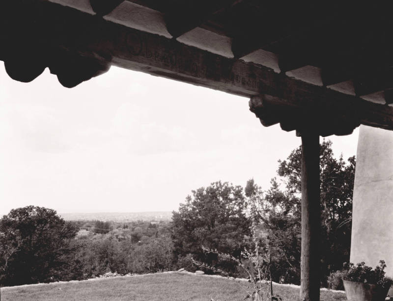 Amelia Beard Hollenback House, West View from Portal (John Gaw Meem, architect)