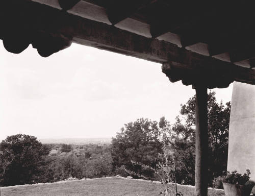 Amelia Beard Hollenback House, West View from Portal (John Gaw Meem, architect)